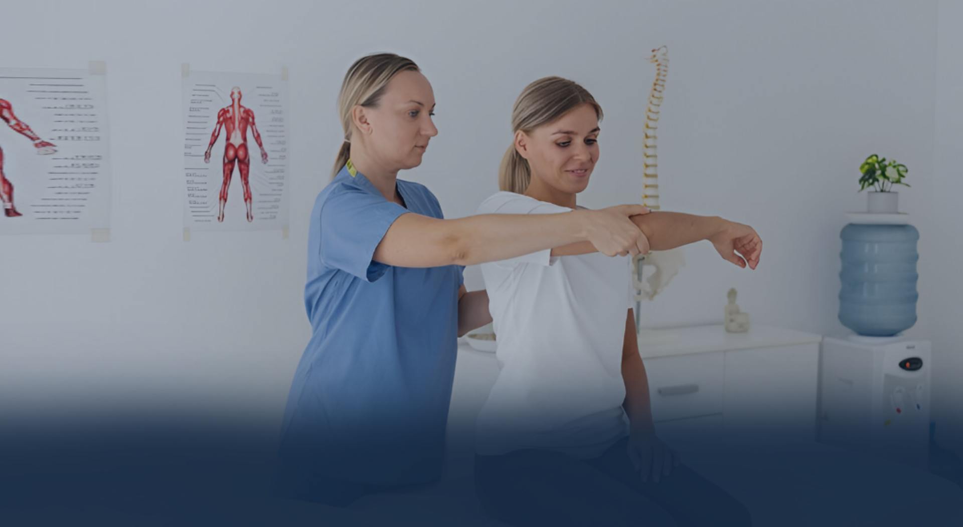 Physiotherapist Helping Female Patient
